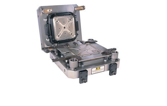 Automatic pre curl edge square bottom die.